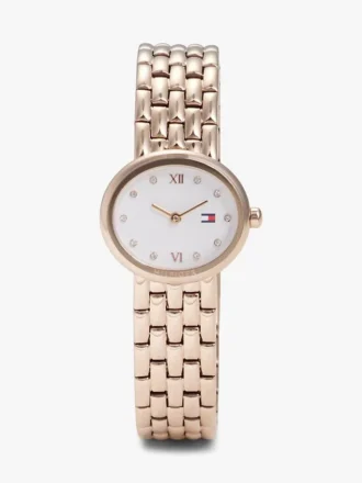 25-mm-Uhr mit ovalen Kristallakzenten