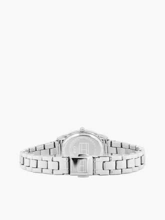 27 mm ovale Dresswatch mit strukturiertem Zifferblatt