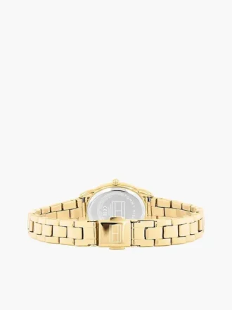 27 mm ovale Dresswatch mit strukturiertem Zifferblatt