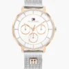 36-mm-Mesh-Uhr mit Monogramm-Akzent 36-mm-Mesh-Uhr mit Monogramm-Akzent