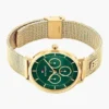 36-mm-Mesh-Uhr mit Monogramm-Akzent 36-mm-Mesh-Uhr mit Monogramm-Akzent