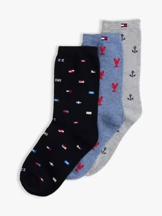 3er-Pack Socken für Kinder im Marinestil