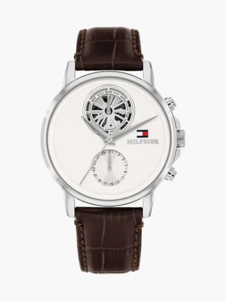 40-mm-Armbanduhr mit Lederarmband 40-mm-Armbanduhr mit Lederarmband
