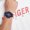 46-mm-Sportuhr mit Silikonarmband