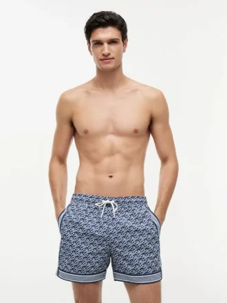 Allover-Scrip-Monogramm 5″-Badehose