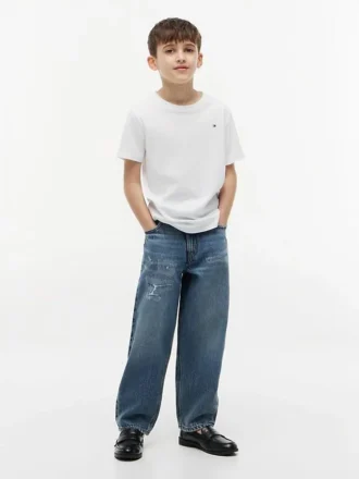 Alltags-T-Shirt mit Rundhalsausschnitt für Kinder