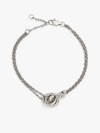 Armband mit Kette und nautischem Knoten