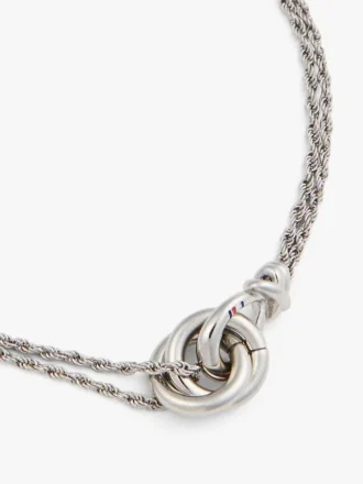 Armband mit Kette und nautischem Knoten
