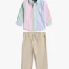 Baby-Set aus gestreiftem Hemd und Hose