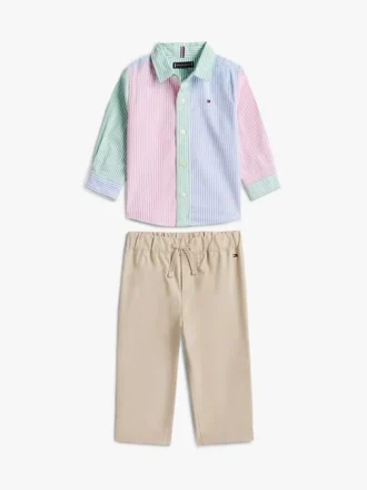 Baby-Set aus gestreiftem Hemd und Hose