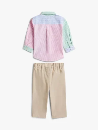 Baby-Set aus gestreiftem Hemd und Hose