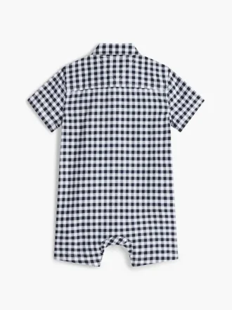 Babys-Latzhose mit Vichy-Karomuster