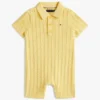 Babys-Polo-Latzhose mit Zopfmuster
