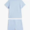 Babys-Set aus T-Shirt und Shorts mit Flaggenlogo Babys-Set aus T-Shirt und Shorts mit Flaggenlogo
