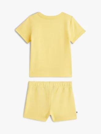 Babys-Set aus T-Shirt und Shorts mit Flaggenlogo