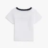Babys-T-Shirt mit Flaggenstreifen-Logo und Ringer-Säumen