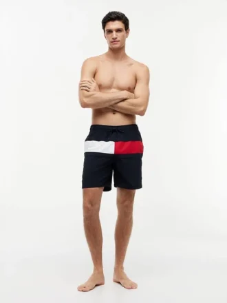 Badehose mit Flaggenlogo, 7″ Badehose mit Flaggenlogo, 7″