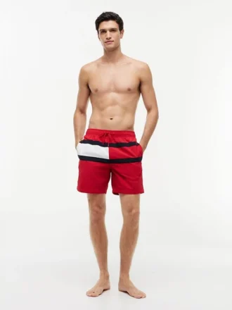 Badehose mit Flaggenlogo, 7″