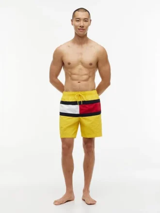 Badehose mit Flaggenlogo, 7″