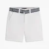 Baggy-Stretch-Chino-Shorts mit Gürtel für Kinder Baggy-Stretch-Chino-Shorts mit Gürtel für Kinder