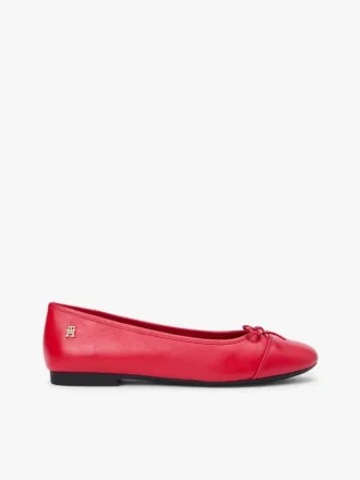 Ballet-Ballerinas aus glattem Leder