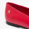 Ballet-Ballerinas aus glattem Leder Ballet-Ballerinas aus glattem Leder