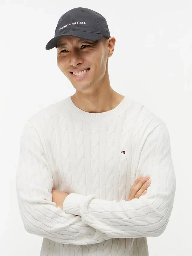 Baseballkappe mit gesticktem Tommy-Logo Baseballkappe mit gesticktem Tommy-Logo
