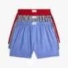 Bedruckte gewebte Boxershorts, 3er-Pack