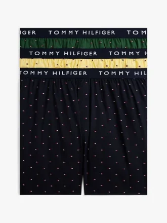 Bedruckte gewebte Boxershorts, 3er-Pack
