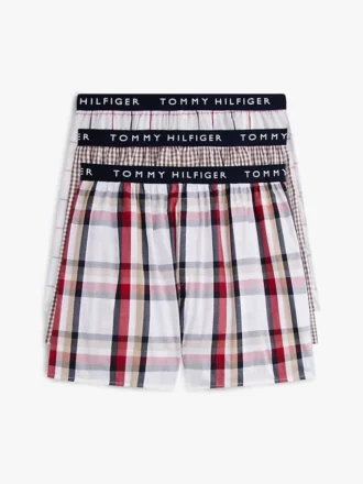 Bedruckte gewebte Boxershorts, 3er-Pack