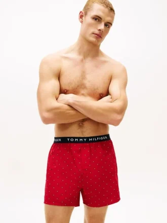 Bedruckte gewebte Boxershorts, 3er-Pack