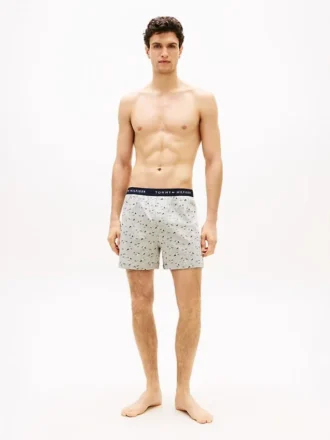 Bedruckte Strick-Boxershorts