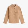 Übergroße Utility-Hemdjacke aus Twill Übergroße Utility-Hemdjacke aus Twill