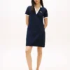 Besticktes Hilfiger Script Polo-Kleid
