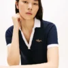Besticktes Hilfiger Script Polo-Kleid