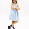 Besticktes Kombikleid mit Lochstickerei für Kinder