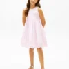 Besticktes Kombikleid mit Lochstickerei für Kinder