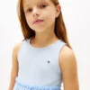 Besticktes Kombikleid mit Lochstickerei für Kinder
