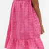 Besticktes Lochstick-Kleid für Kinder