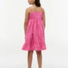 Besticktes Lochstick-Kleid für Kinder