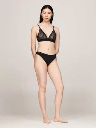 Bikini-Slip aus Strick mit Spitze Bikini-Slip aus Strick mit Spitze