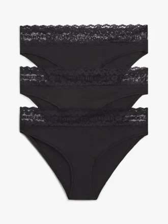 Bikini-Slip mit Spitzenbesatz, 3er-Pack Bikini-Slip mit Spitzenbesatz, 3er-Pack