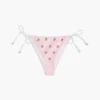 Bikini-Unterteile mit durchgehendem Schriftzug-Monogramm