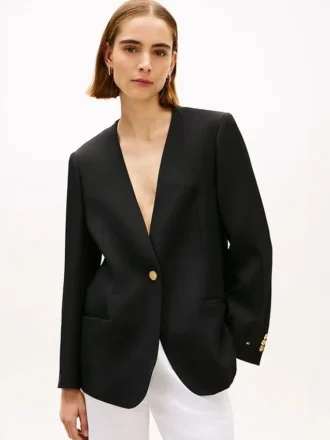 Blazer aus Leinenmischung in lockerer Passform Blazer aus Leinenmischung in lockerer Passform