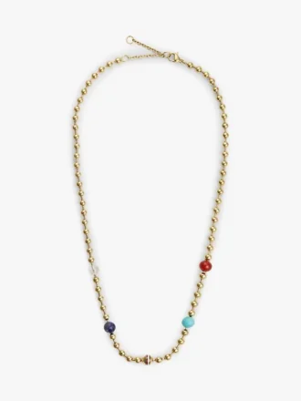 Boho-Halskette mit bunten Perlen Boho-Halskette mit bunten Perlen