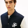 Bomberjacke aus schwerem Frottee mit Schriftzug-Monogramm Bomberjacke aus schwerem Frottee mit Schriftzug-Monogramm