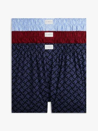 Boxershorts mit durchgehendem Monogramm-Muster, 3er-Pack