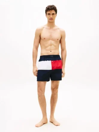 Boxershorts mit Flaggenlogo und Farbblock-Design
