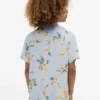 Camp-Hemd für Kinder mit Blumenmuster