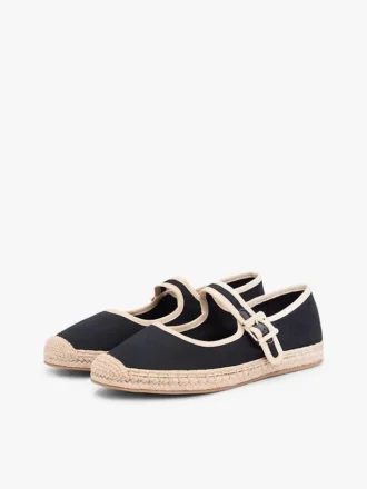 Canvas-Espadrilles im Mary-Jane-Stil